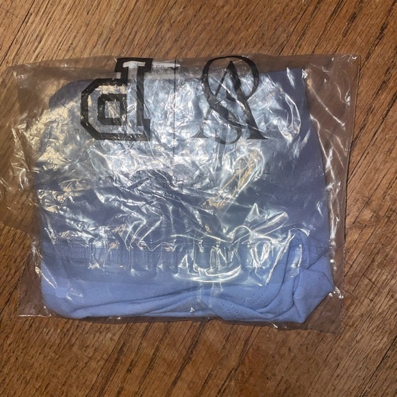 •PINK•NWT LIGHT BLUE DIP DYE SEAMLESS HIPHUGGER PANT SIZE LARGE - Picture 4 of 4